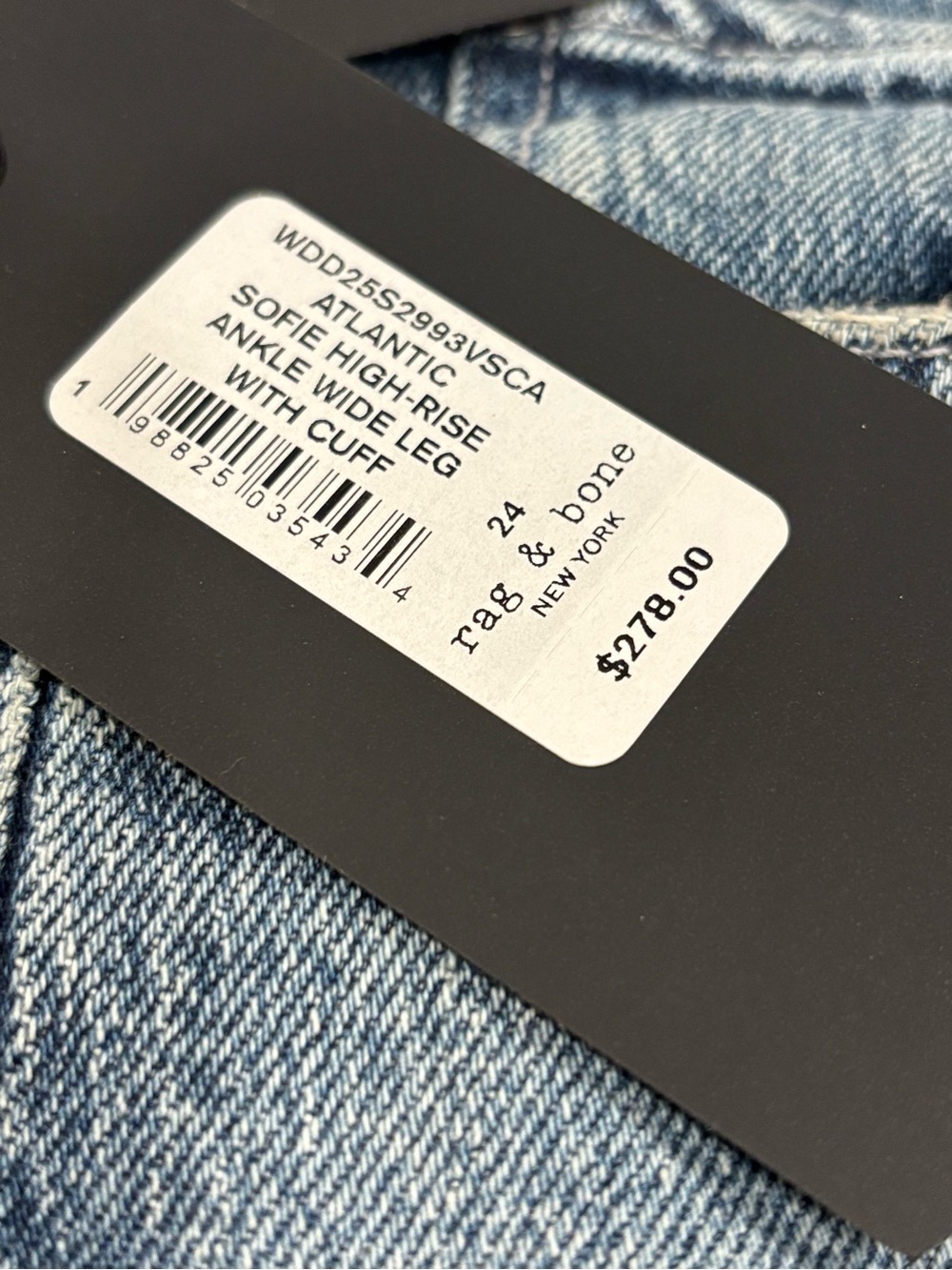 rag & bone - The Sofie High-Rise Ultra Wide Wide Ankle Jeans - NWT - Picture 8 of 12